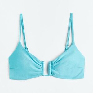 H&M blue padded bikini